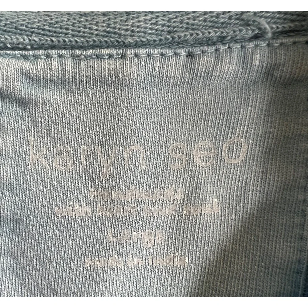 Karyn Seo Hoodie Womens Large Pastel Blue Floral Embroidered Full Zip - Picture 11 of 13